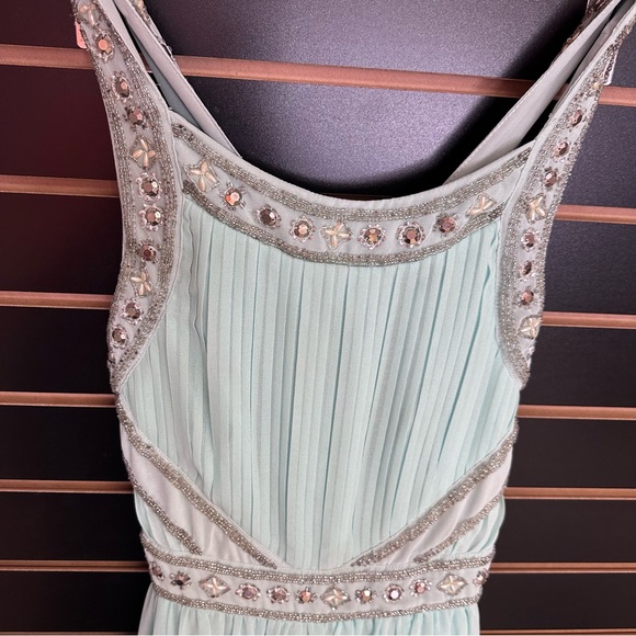 Forever 21 Ball Gown Dress Teal Green Formal Small - Picture 11 of 16